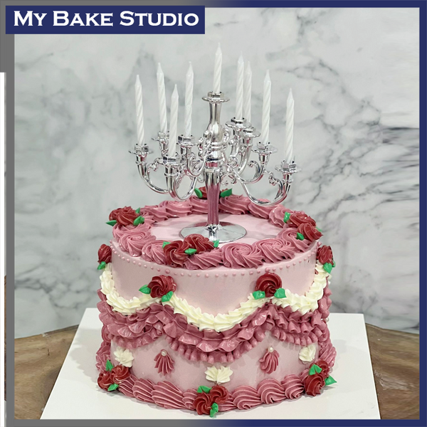 Royalty Candle light Cake My Bake Studio