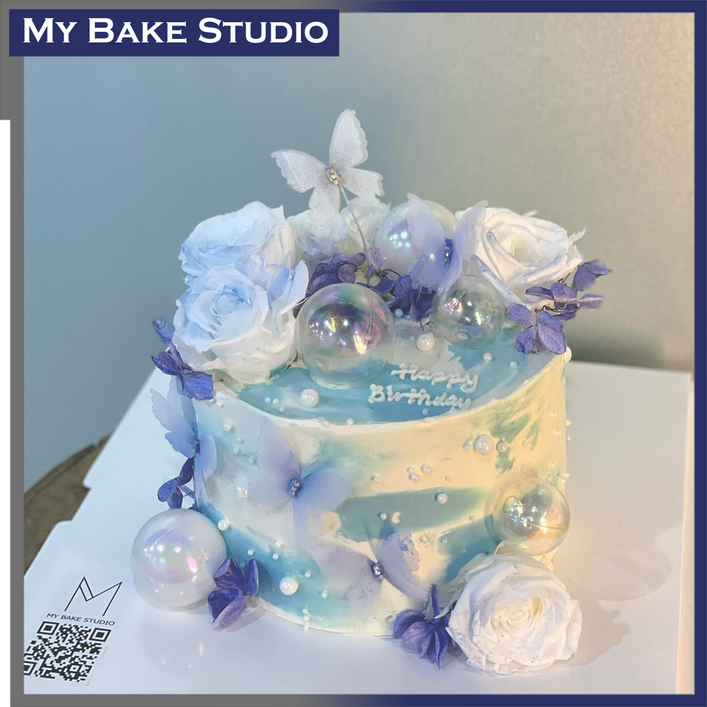 Misty Butterfly Cake