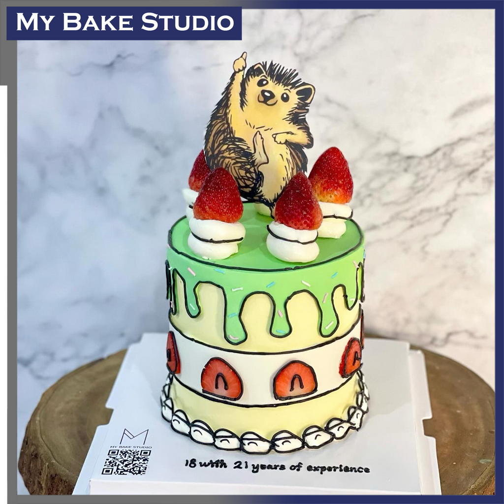 2D Porcupine Berries Cake