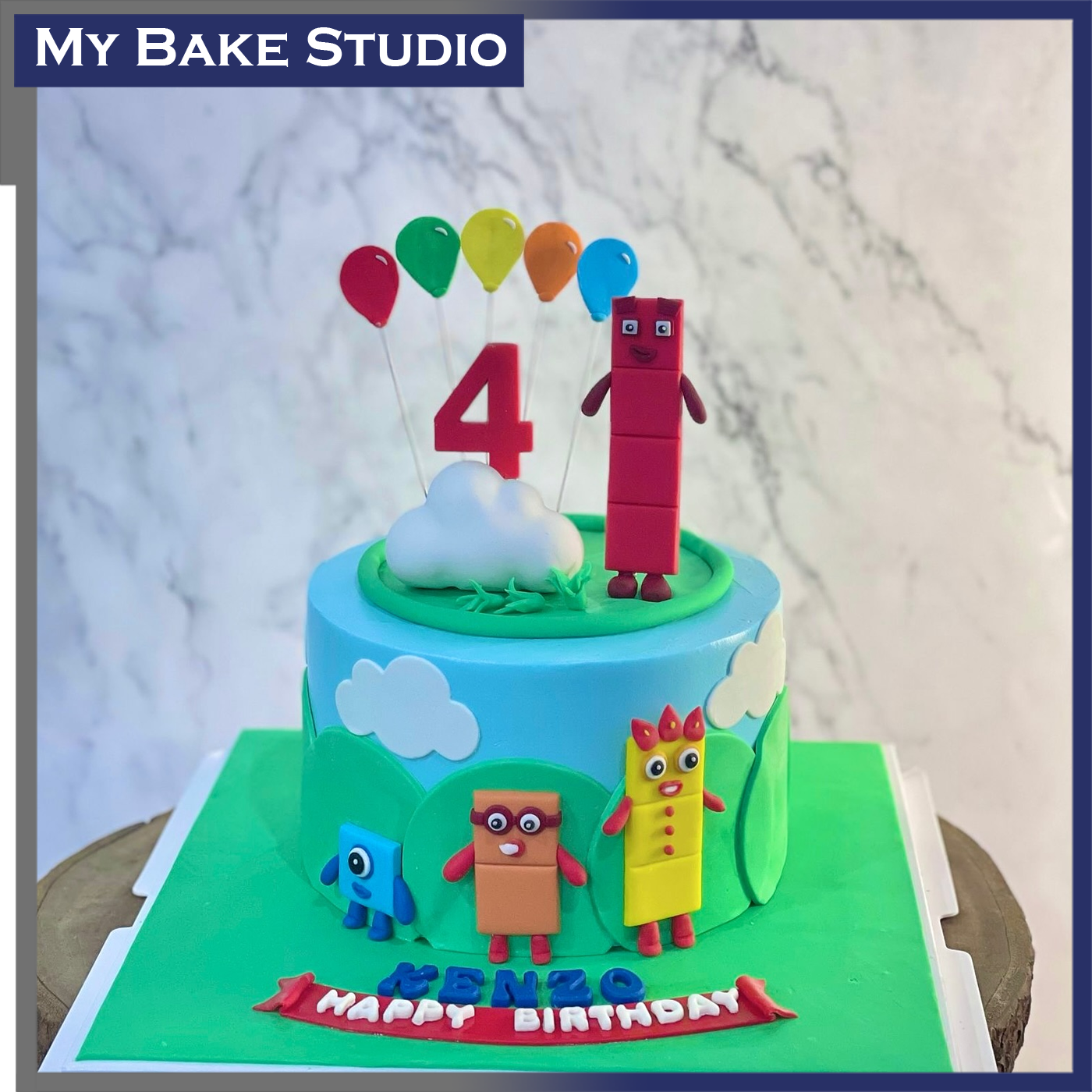 Number Block Cake - My Bake Studio