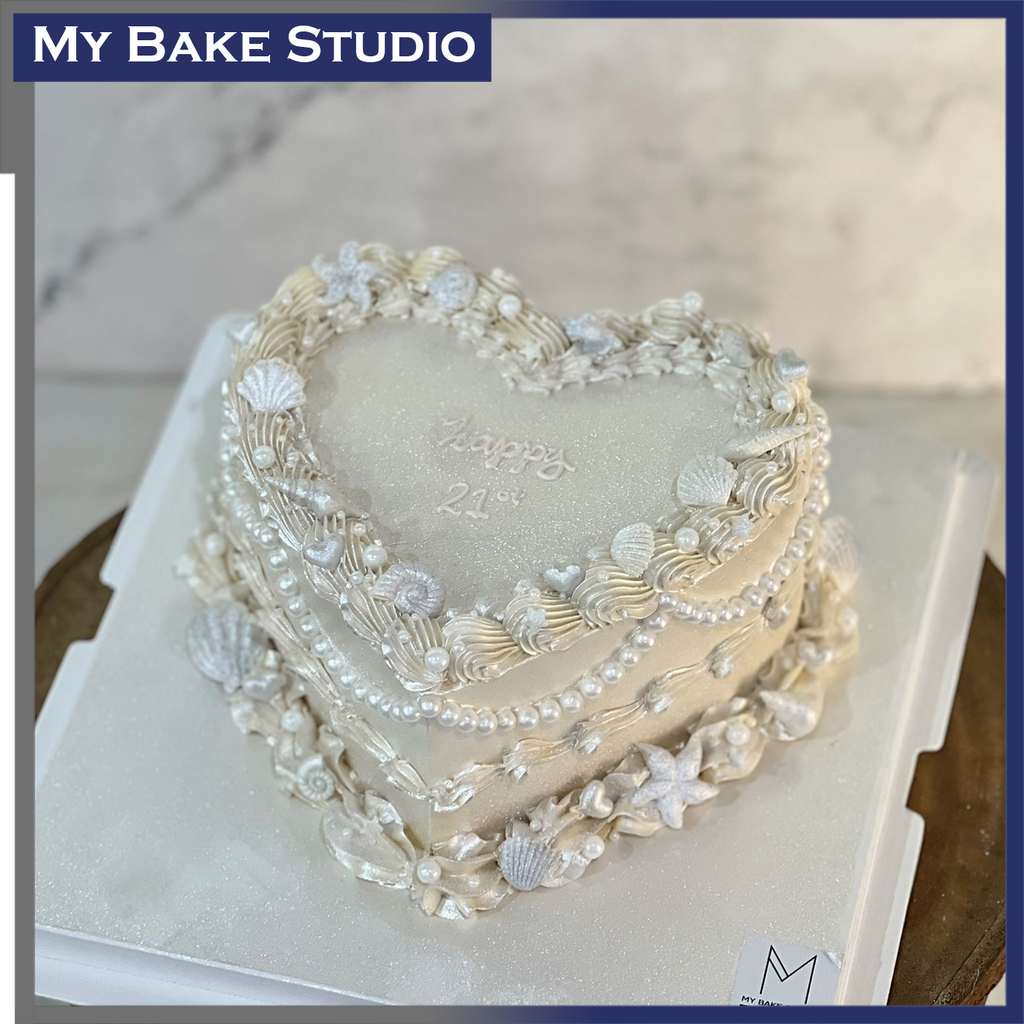 Pearl Heart Cake