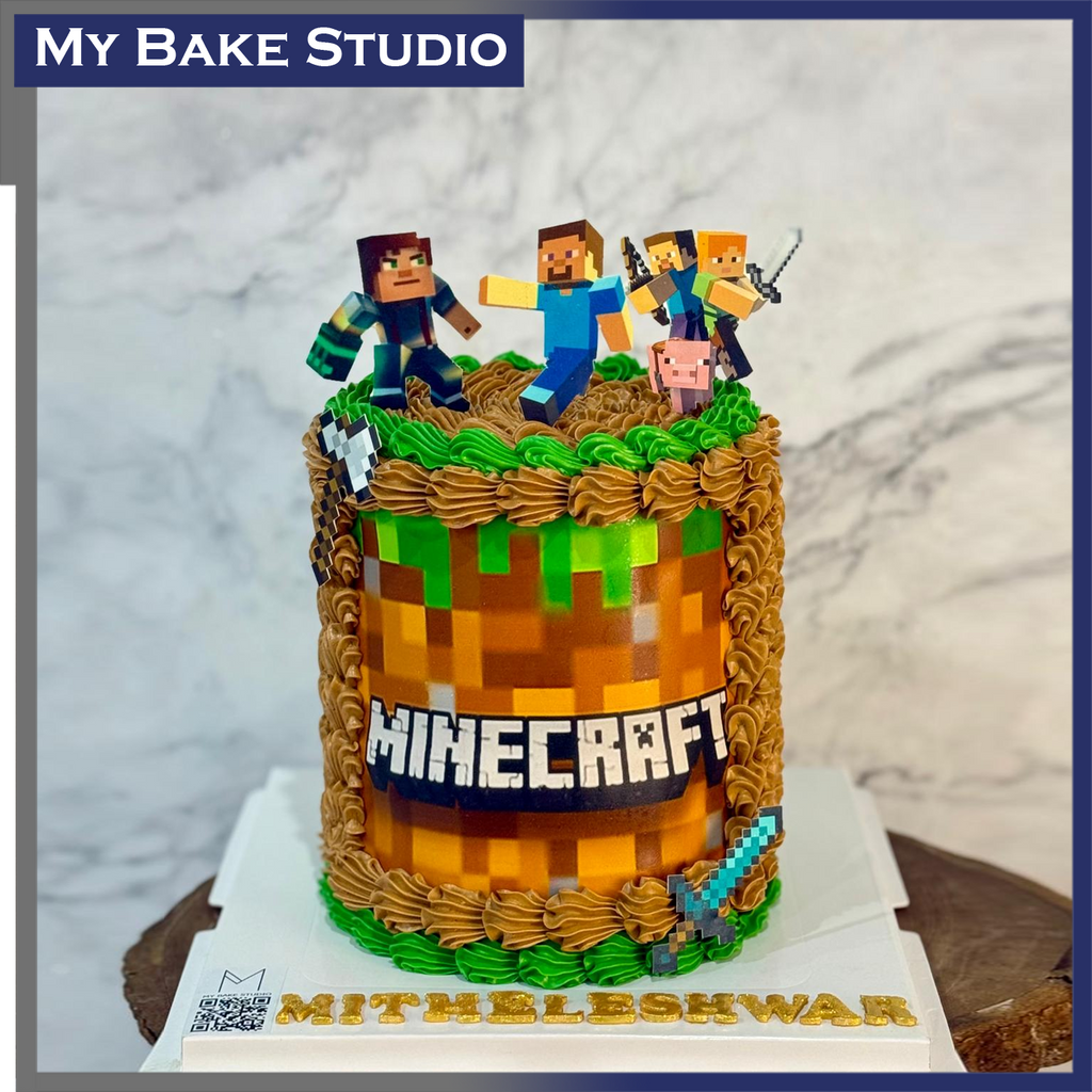 Minecraft Mind Your own Business Cake
