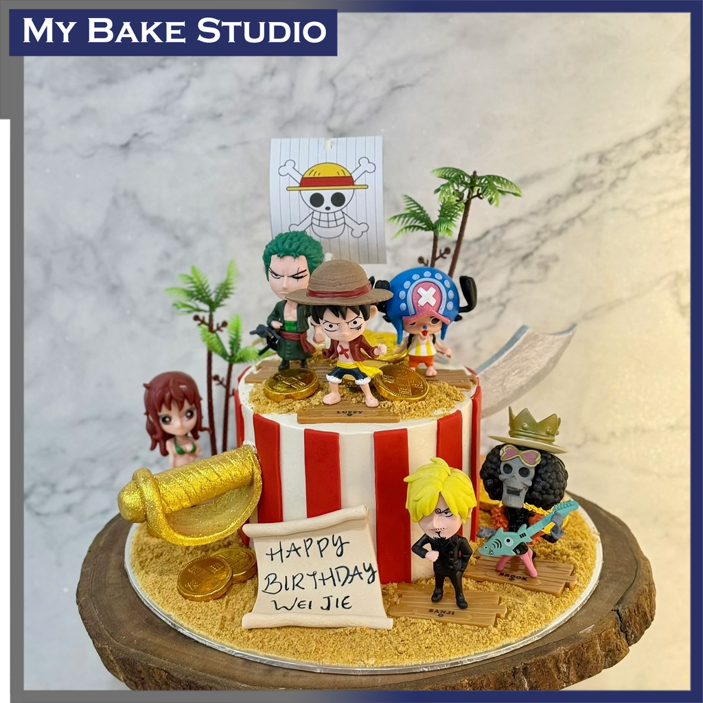 One Piece Pirate King Cake