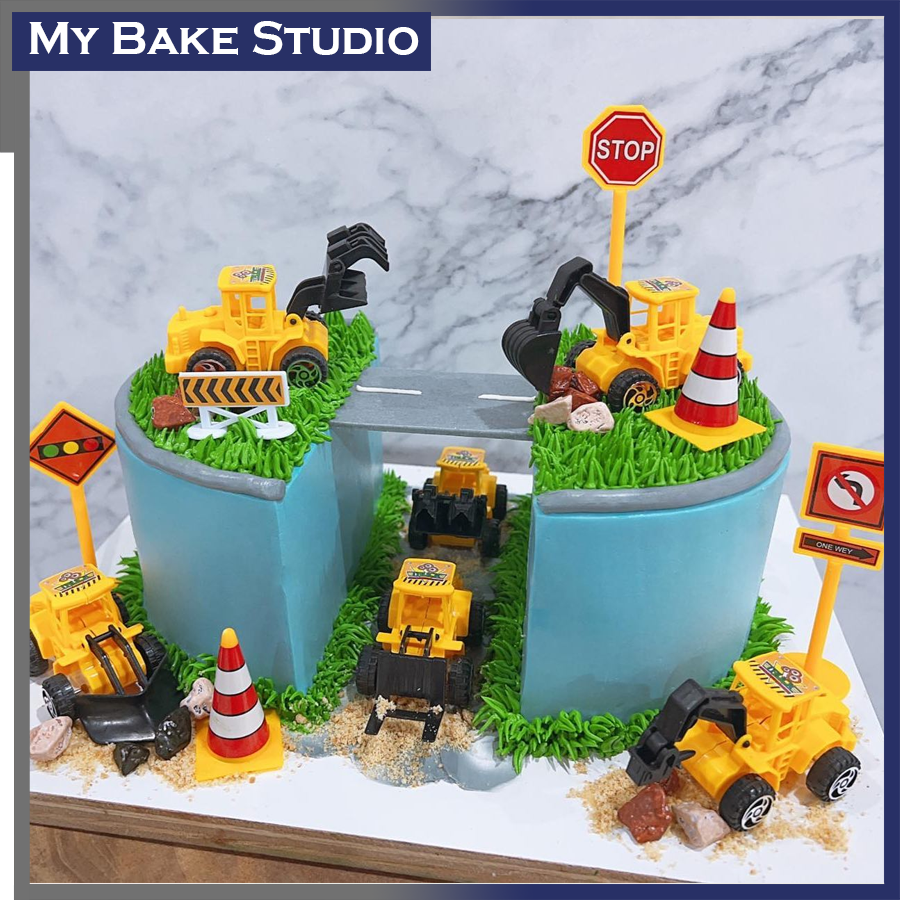 Excavator works Cake