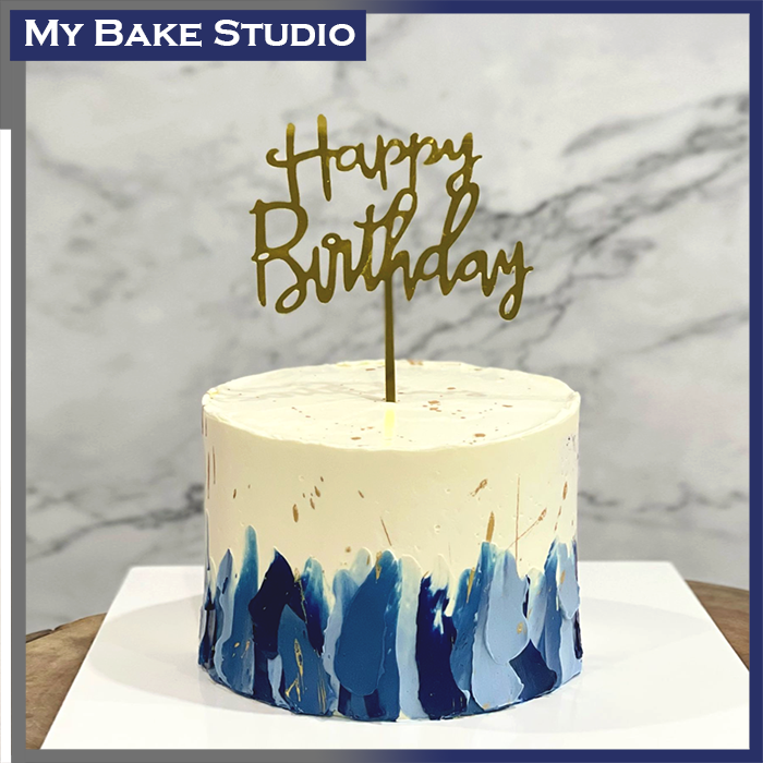 4'' Brush Stroke Cake