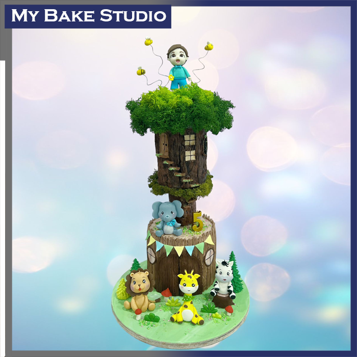 Safari Tree House Cake