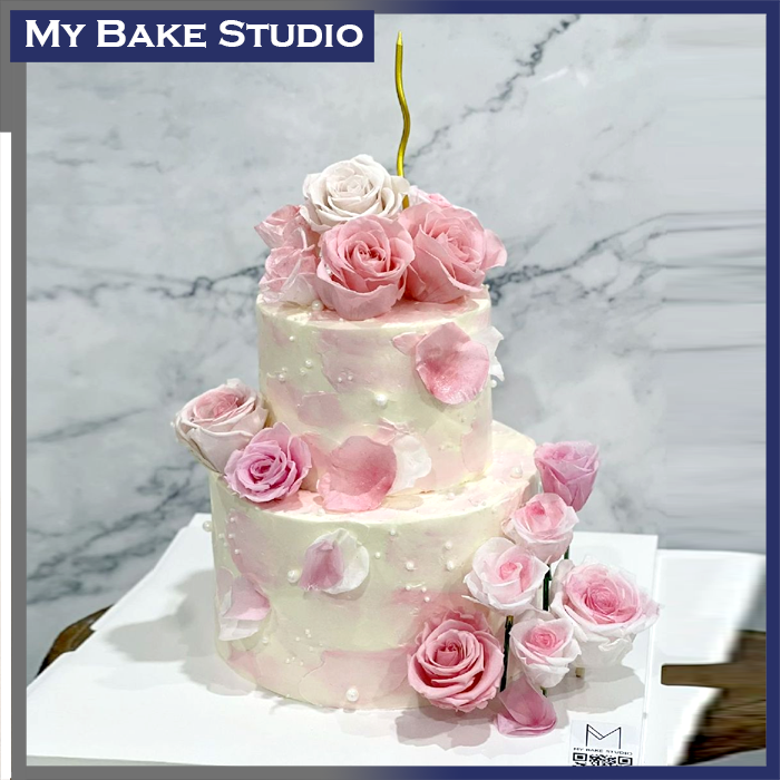 Delux Pink Rose Cake