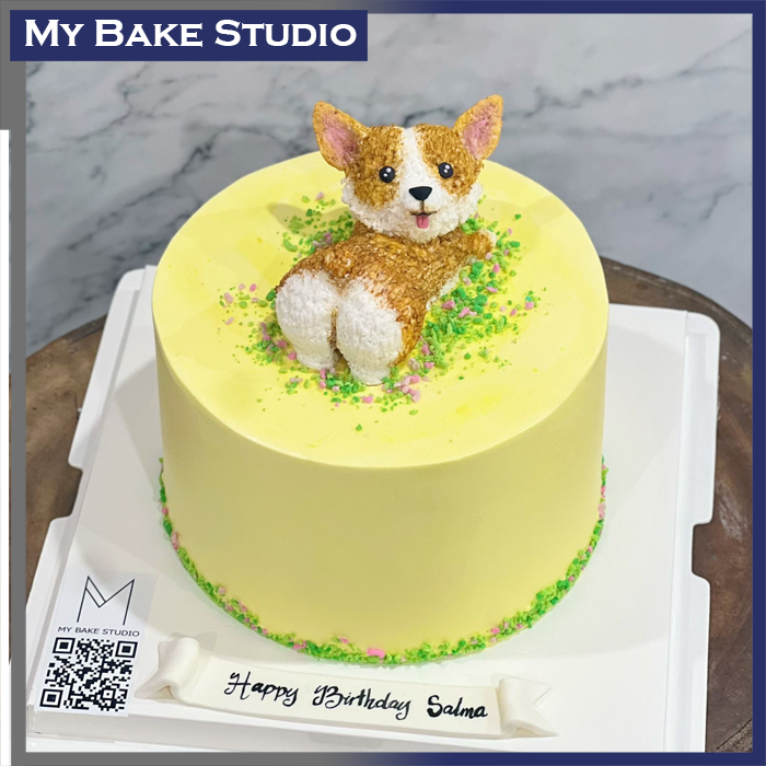 Cute Corgi Cake