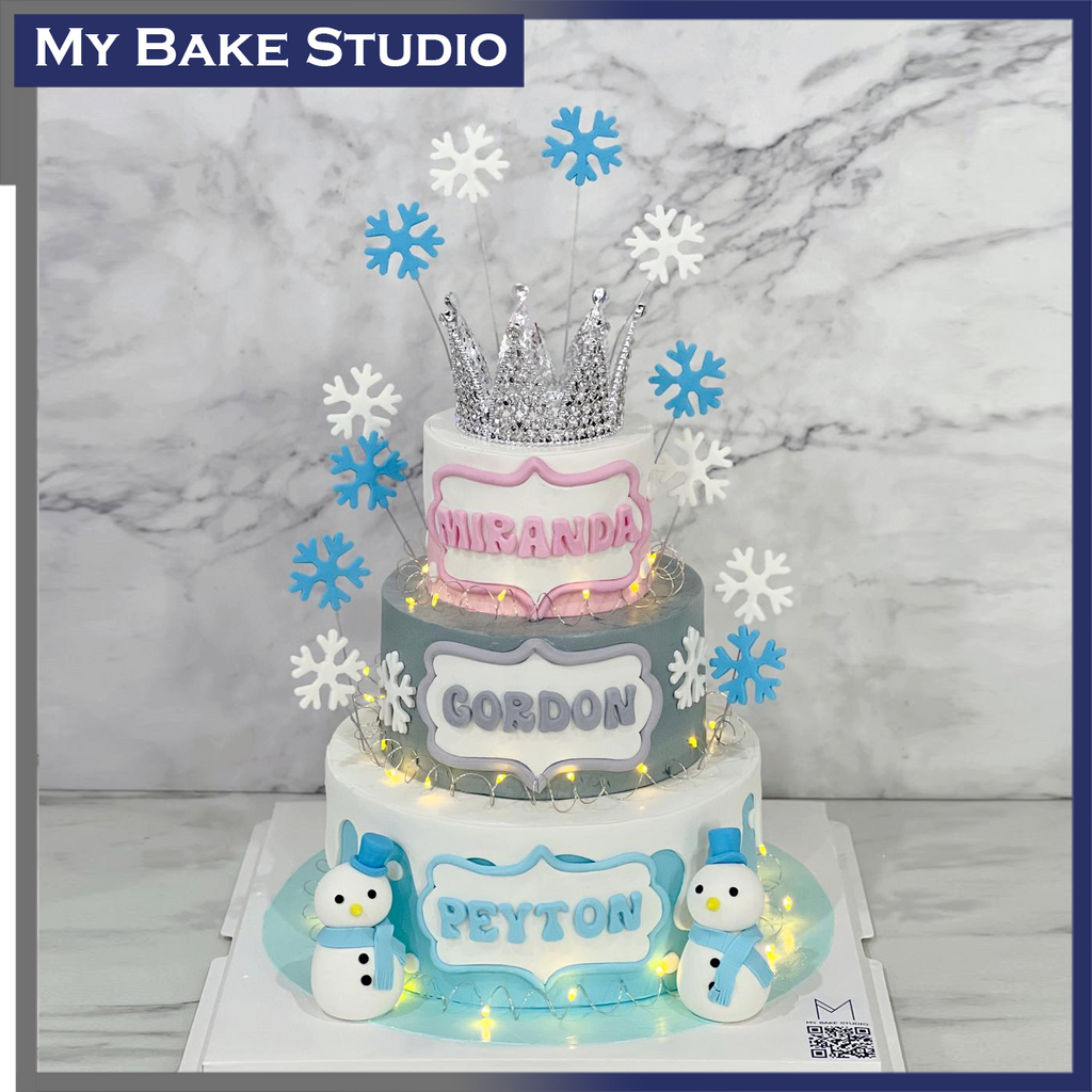 Triplet Penguin Cake