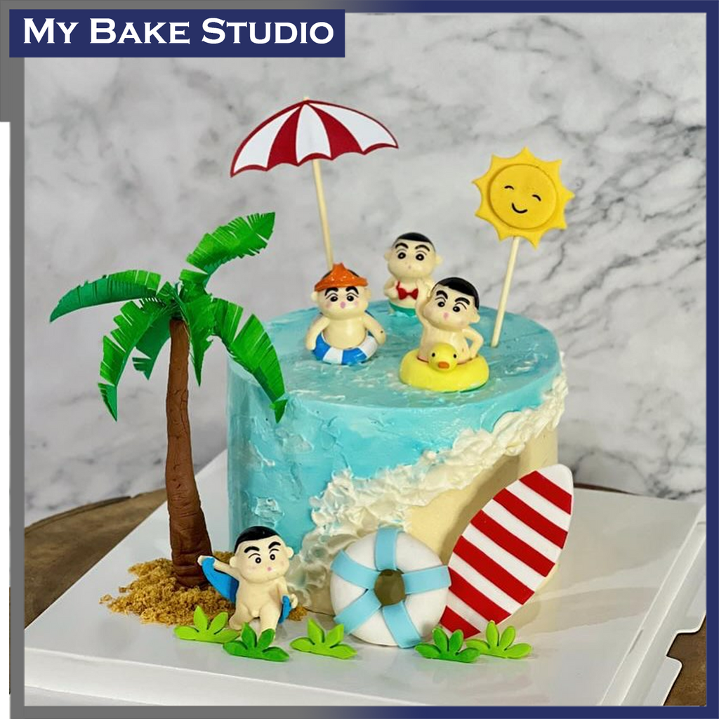 Summer Crayon Boy Cake