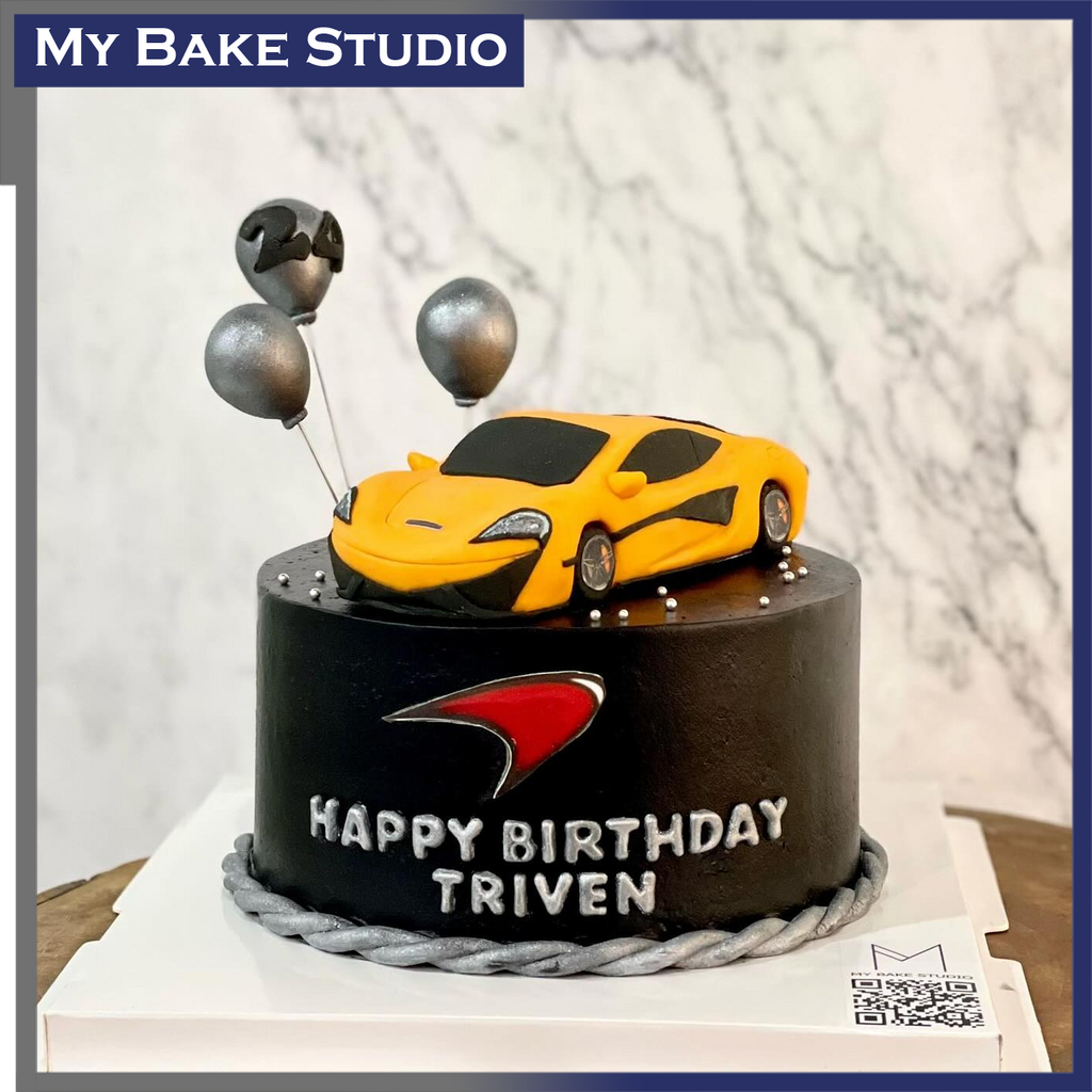 Yellow Fondant Car Cake