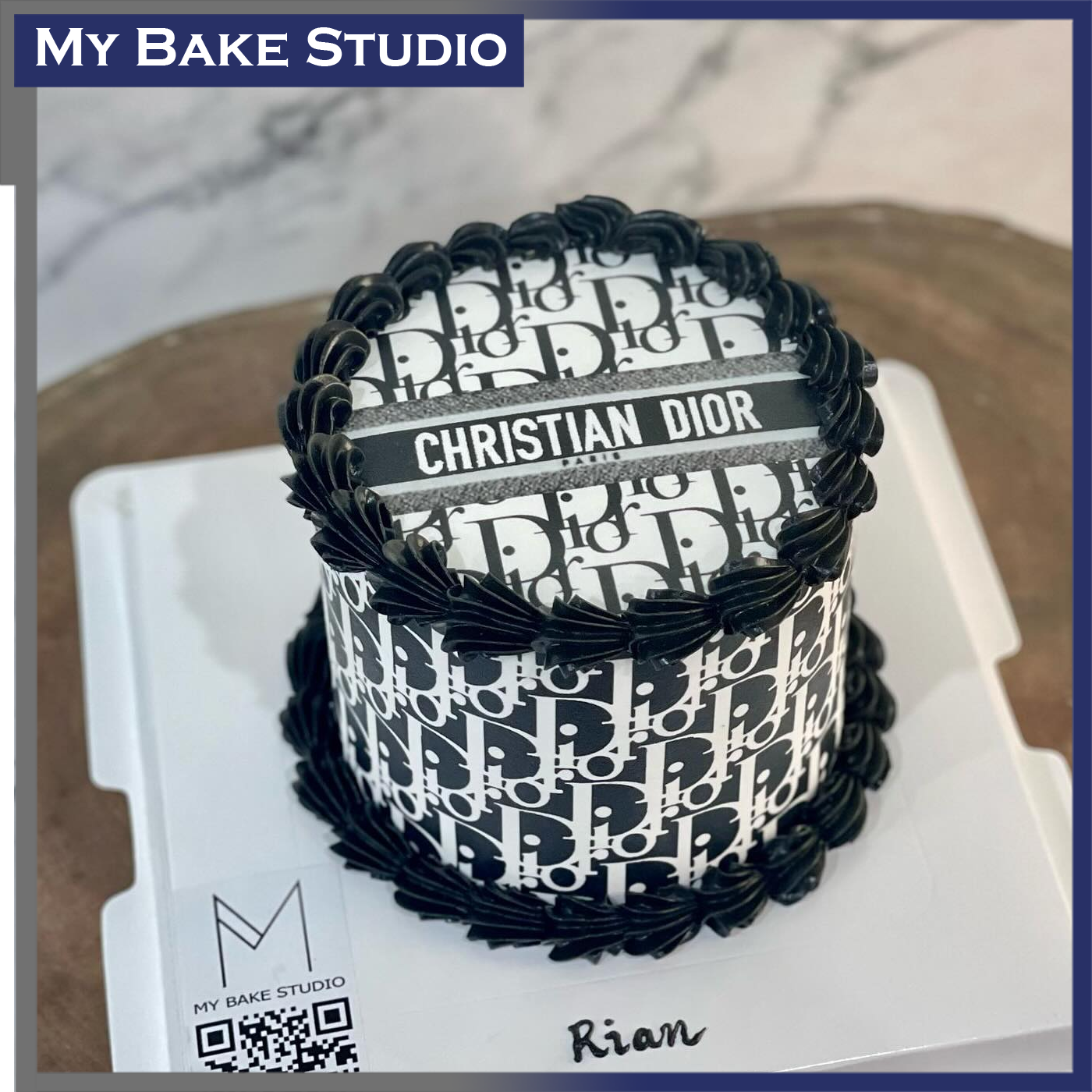 4'' Dior Cake - My Bake Studio