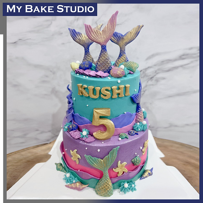Mermaid Coral Cake