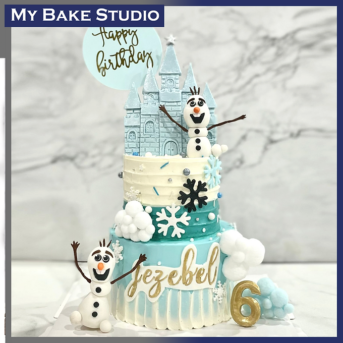 Snowman Olaf Cake