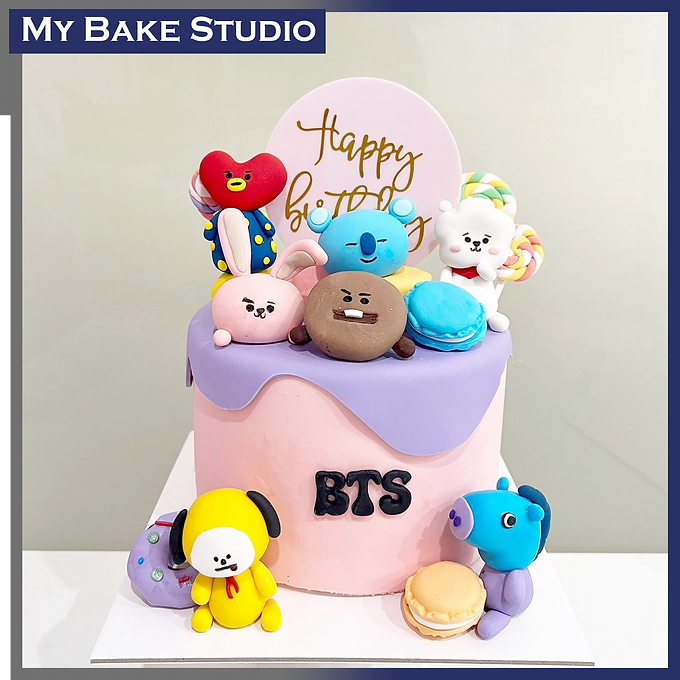 BTS Birthday Kpop Cake, A Customize Kpop cake