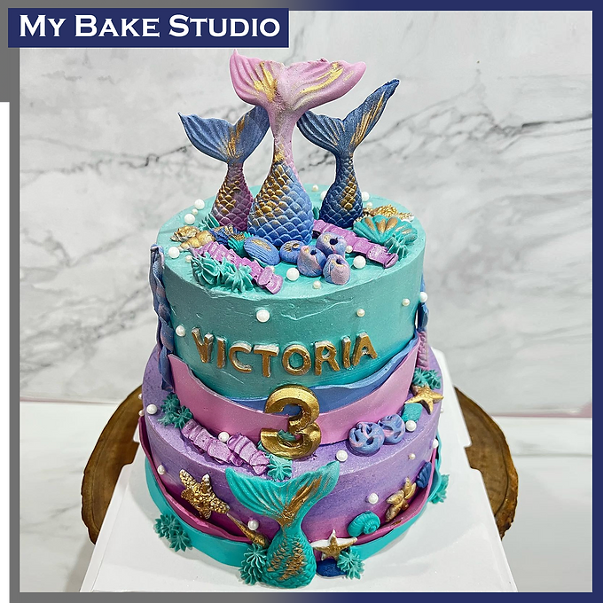 Mermaid Coral Cake