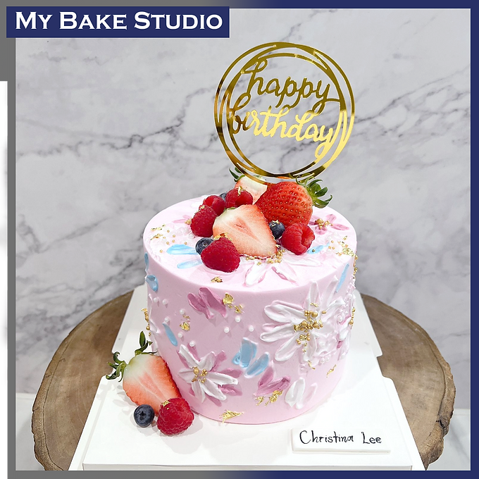 Floral Fruit Cake
